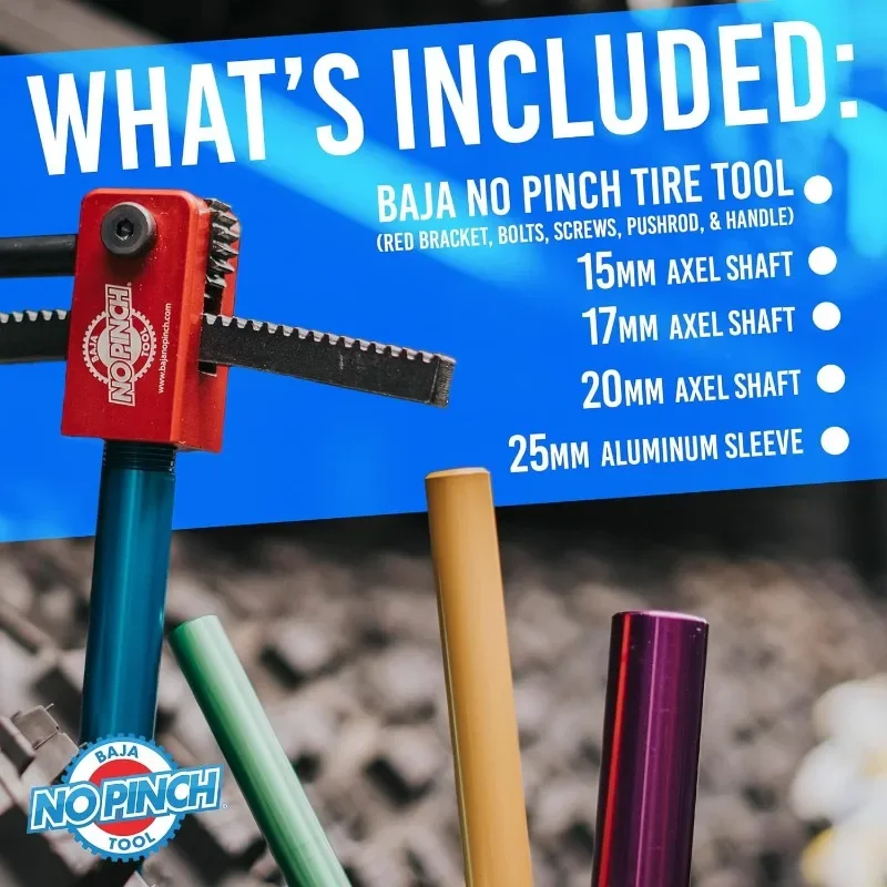 NO PINCH Ultimate Kit, Compact Tire Changing Tool for Dirt Bike Motorcycles -Mount Tires Without Pinching Tubes