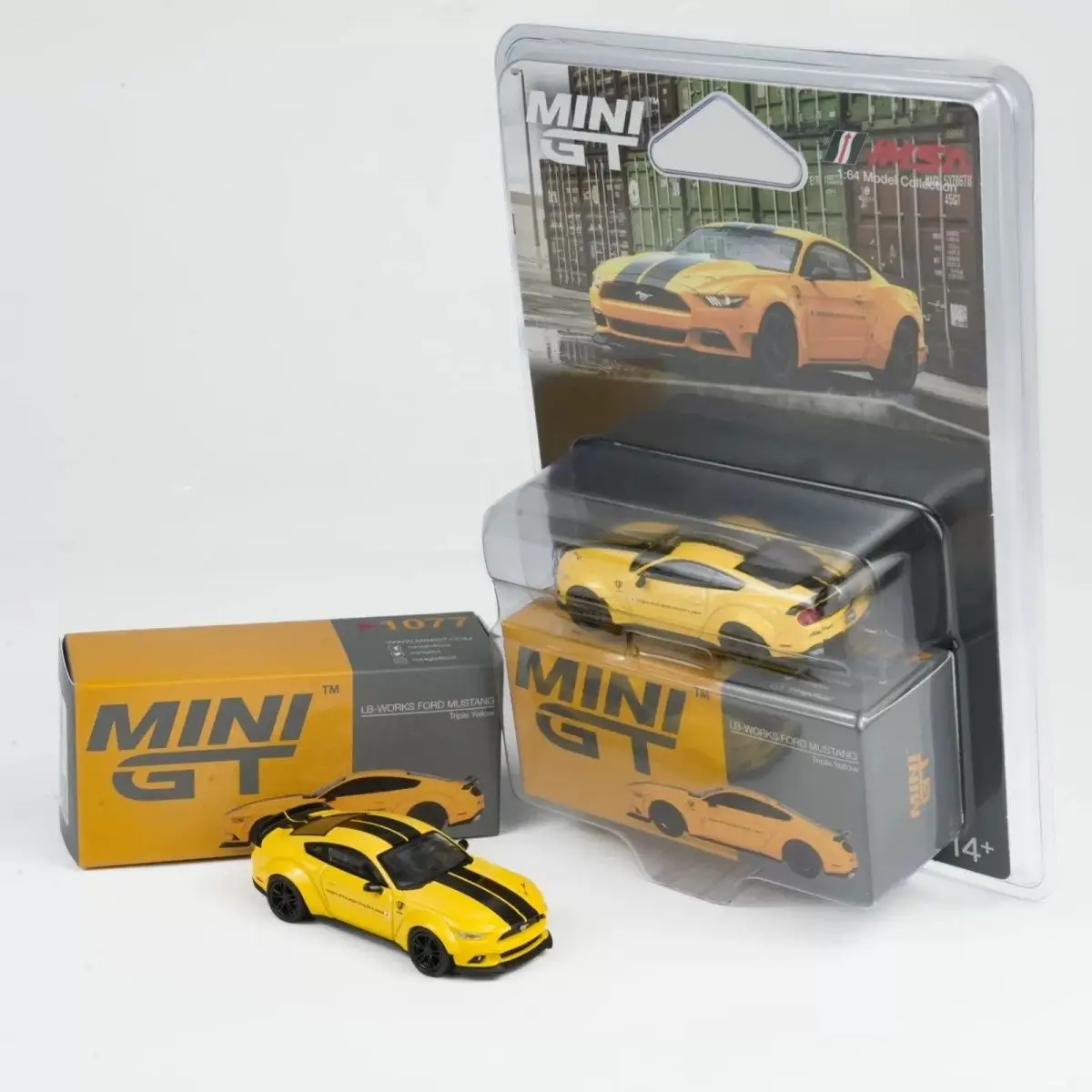 

МИНИГТ 1:64 # Ford Mustang 1077 Коллекция моделей автомобилей из желтого сплава