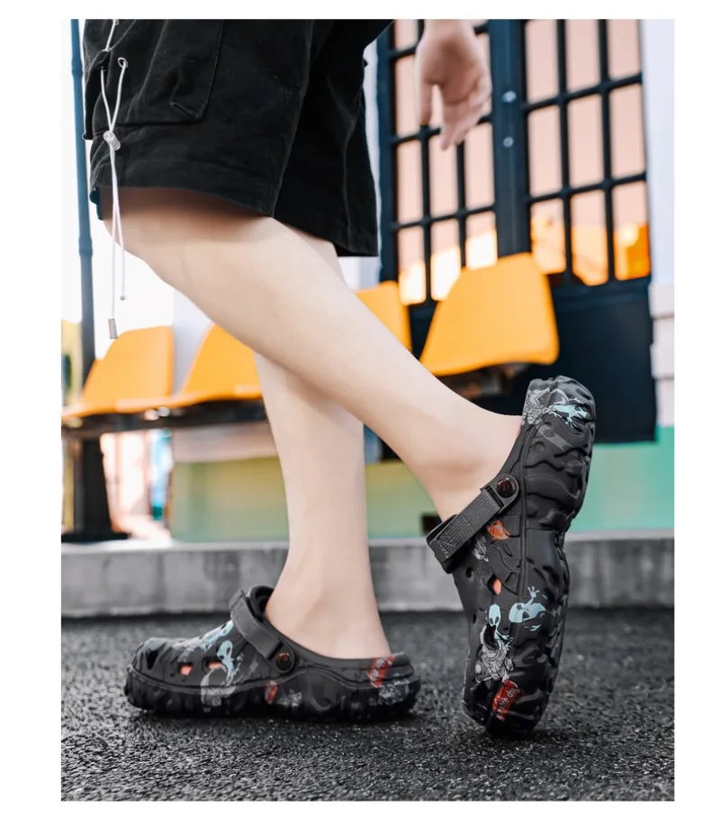 Übergrößen 47 48 Herren Clogs Sandalen Sommer Outdoor Garten Clogs Lochschuhe Herren Freizeitschuhe Wasserschuhe Komfortable Weiche Hausschuhe – Detail 15
