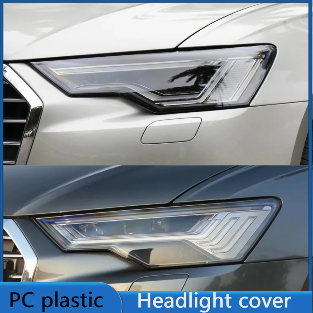 For Audi A6 A6L C8 2019-2023 Year Front Headlight Cover Transparent Lampshade Headlamp Lens Shell Body Kit Accessories