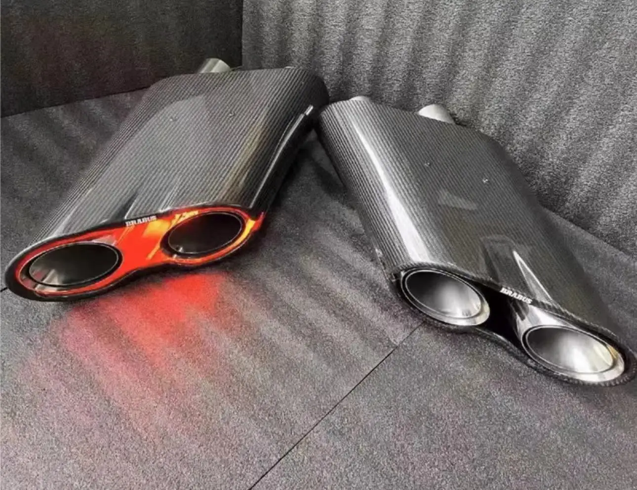 Производительные насадки для выхлопных газов из углеродного волокна, подходят для тюнинга автомобилейBenz
