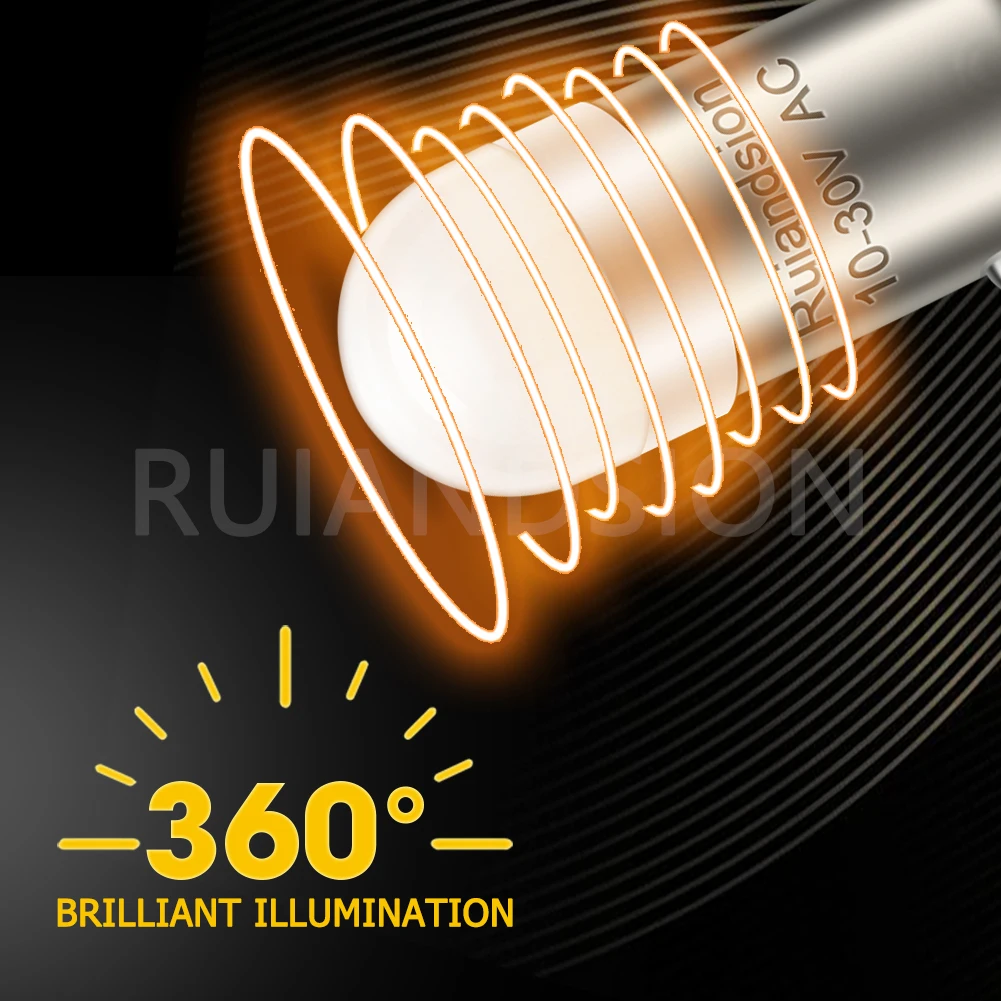 10Pcs BA9S LED Bulb 10-30V Fit 12V 24V For Car Dashboard Instrument Panel Lamp Replacement Gauges Indicator Light Super Bright - view 5