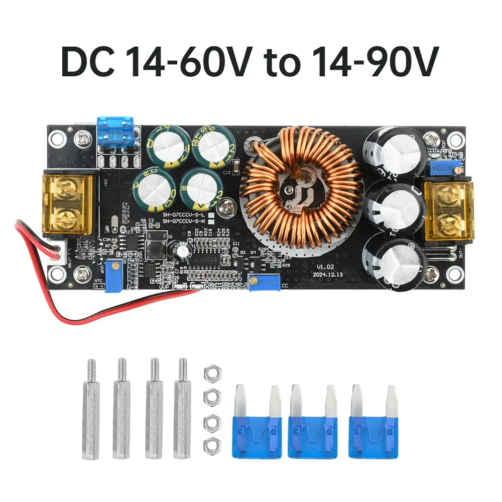1200W 20A Boost Power Module DC-DC Boost Converter Constant Voltage Constant Current Adjustable Voltage Converter Module