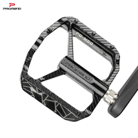 PROMEND MTB Bicycle Ultralight 3 Bearings Wide Flatform Pedal Mountain Bike Aluminum Alloy Anti-slip Pedals MTB Bike Parts