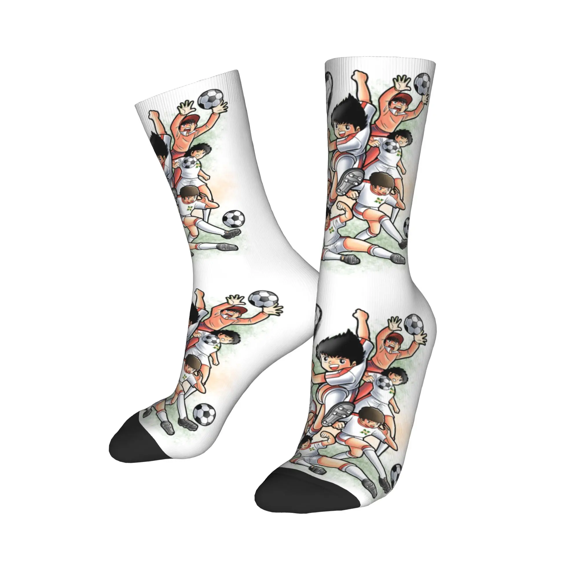 

Custom Anime Captain Tsubasa Men's Crew Socks Unisex Fashion Japan Football Manga Spring Summer Autumn Winter Dress Socks