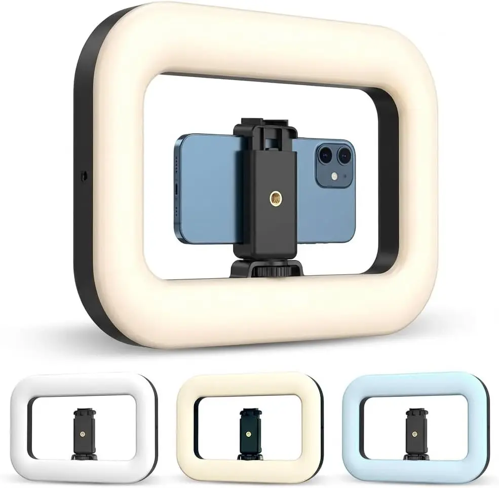 

Ring Light for Phone – Portable LED Ring Light with Adjustable Brightness – Ergonomic Phone Ring Light for Video, Phot