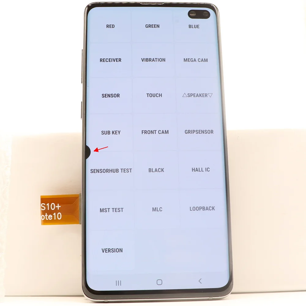 With defects For Samsung Galaxy S10 Plus LCD G975 G975F G975F/DS Display Touch Screen Digitizer Assembly Replacement 100%testing