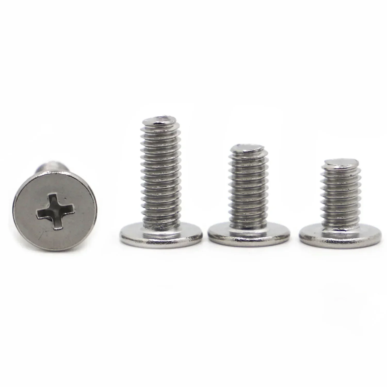 10-50pcs CM Screw 304 Stainless Steel Cross Phillips Ultra Thin Super Low Flat Wafer Head Bolt M2 M2.5 M3 M4 M5 M6