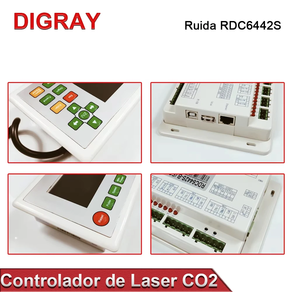 DIGRAY Ruida RDC6442S RDC6442G Kartu Kontrol Laser Co2 DSP Mesin Pengukir dan Pemotong Laser Sistem Kontrol Motherboard