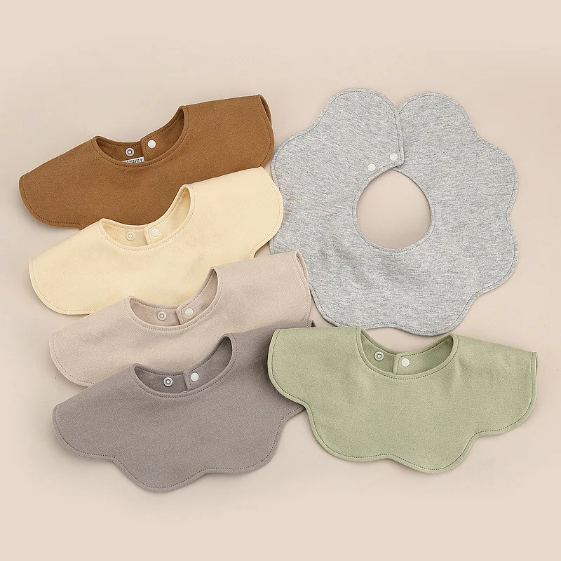 

Wholesale Pure Cotton Printed Six-layer 360 Rotatable Baby Feeding Bibs Toddler Saliva Towel Infant two-sided Baby Bibs