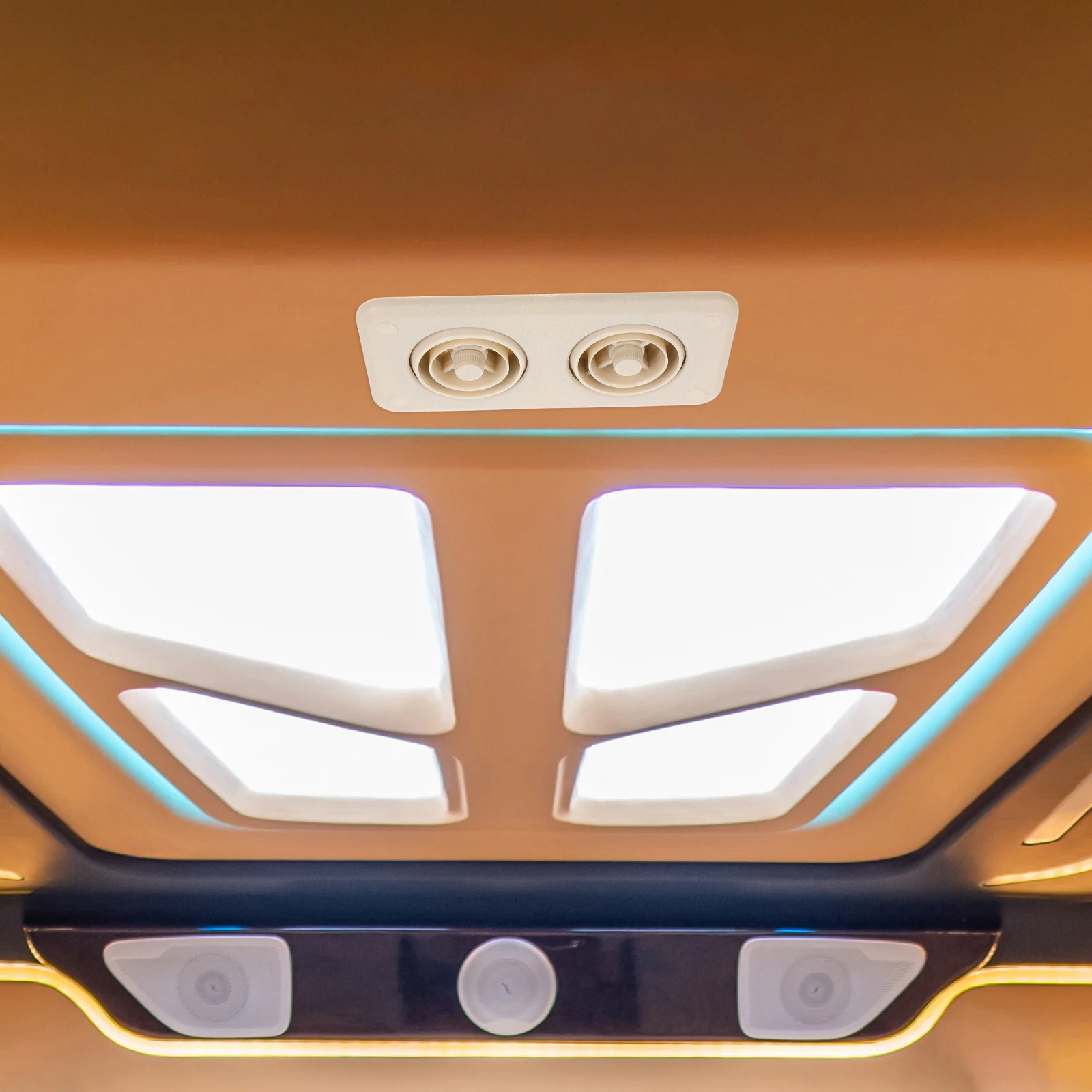Bus Truck Roof Air Conditioner Outlet Vent Flexible Airflow Control Air Vent for Bus Truck Interior Ac Ventilation - Image 5