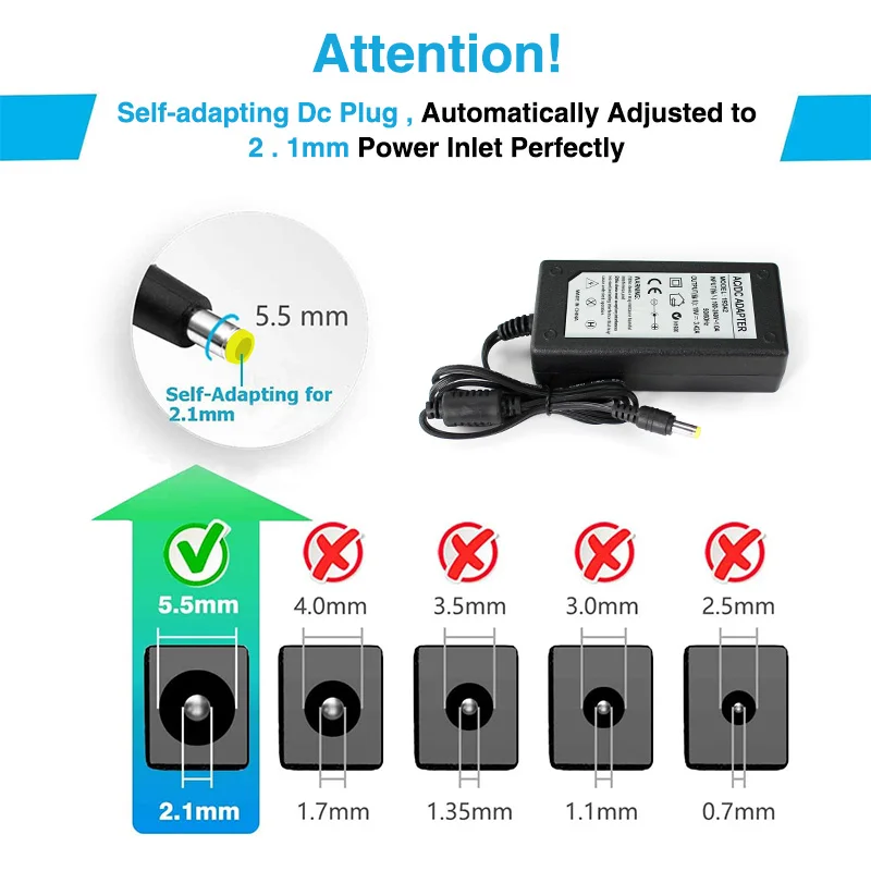 Ac dc portátil adaptador 19v carregador transformador de alimentação 220v a 19v 3.42a 3.95a 4.74a 65w 90w fonte notebook ue eua au uk plug