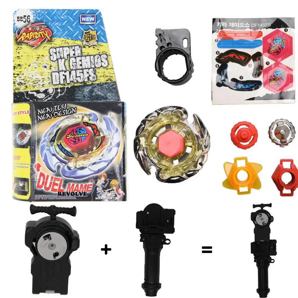 

B-X TOUPIE BURST BEYBLADE BURST arena Metal Fusion Evil Killer Gemios DF145FS BB-56 grip with launcher