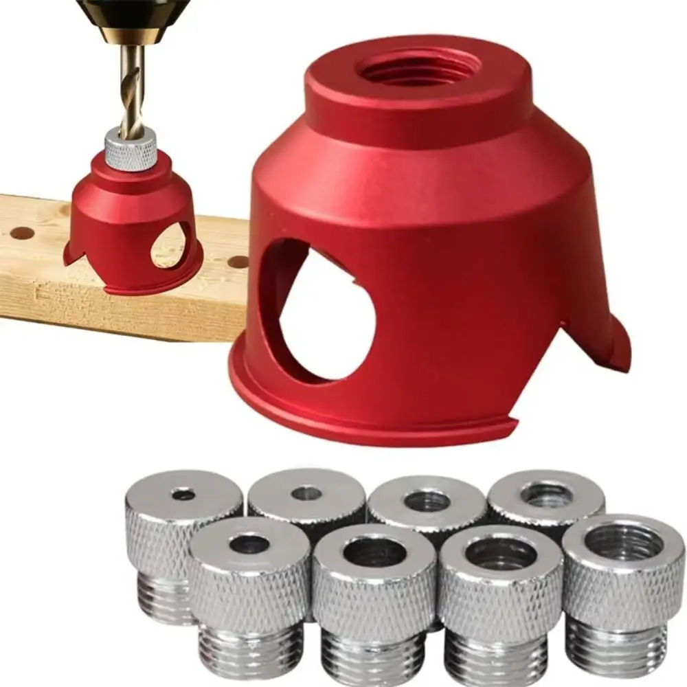 

3-10mm Woodworking Drill Locator Aluminum Alloy Straight Hole Guide Straight Hole Drilling Positioner Splicing Drilling