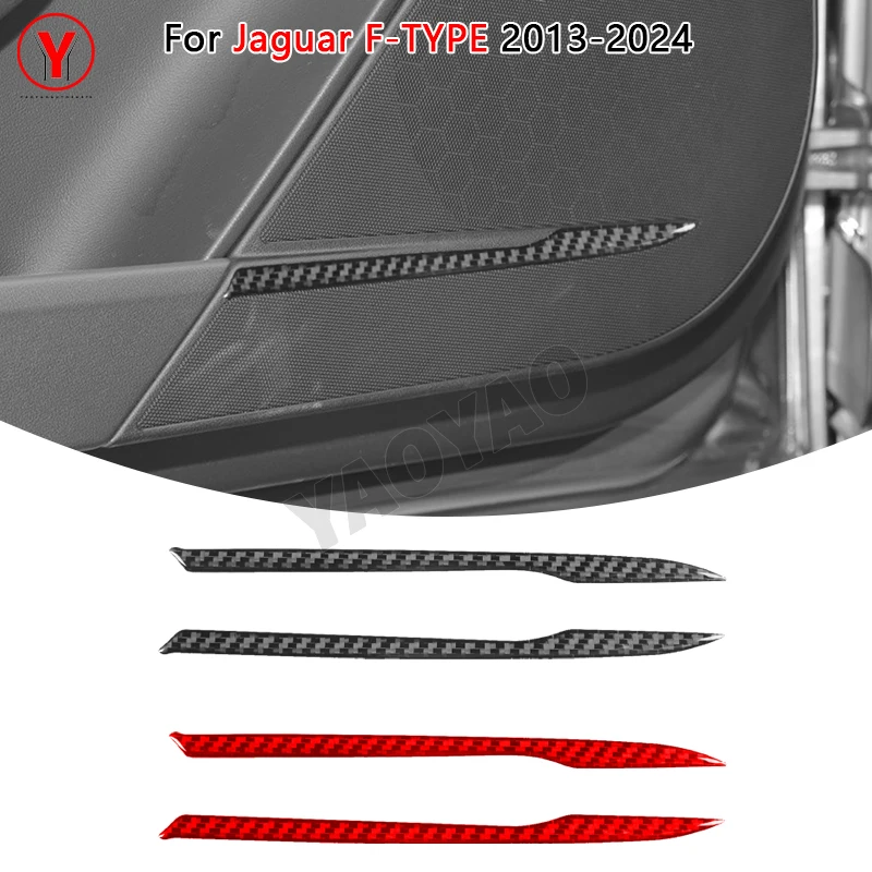 

Carbon Fiber For Jaguar F-Type 2013–2024 Door Handle Trim Strip Cover Trim Stickers Car Accessories