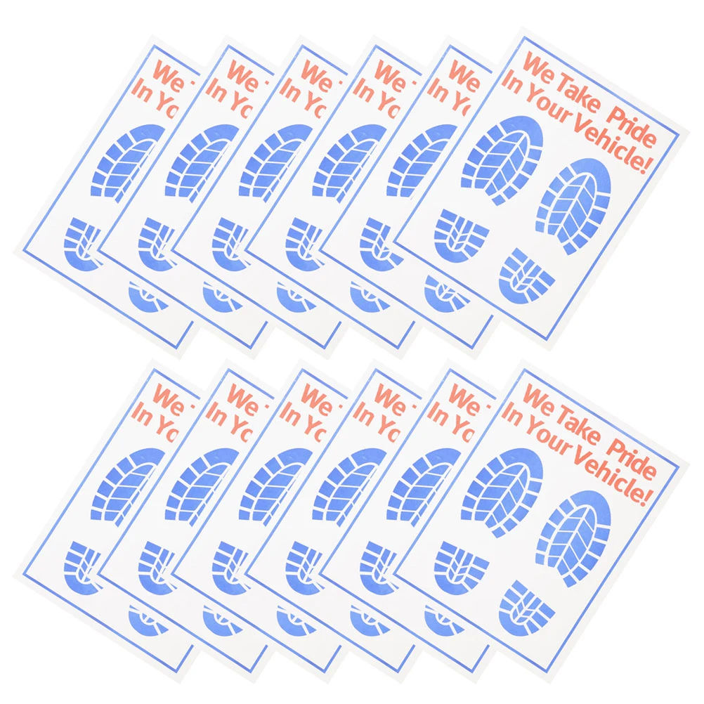 60Pcs Car Paper Floor Mats White Disposable Auto Floor Covers for Vehicle Interior Protection during Maintenance Detailing Wash