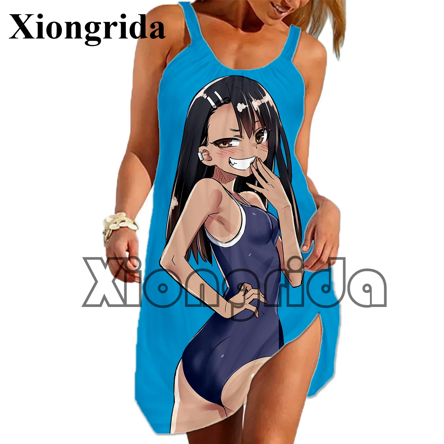 Anime Print Slip fur s, Kawaii Anime fur ses, 3D Hentai fur ses, Fashion Camis, Sexy, Aoro Hayase, Stationary, Casual