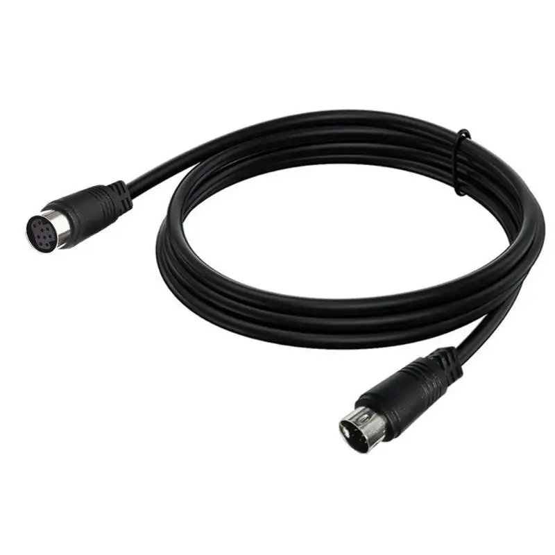 9Pin S-video Mini Din Adapter Extension Cable Wire 9 Needle Cord Enhances Signal and Clear Auditory Video Transmission