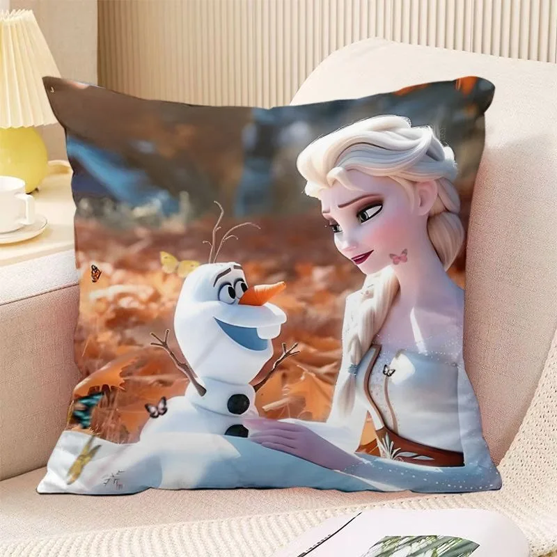 1pcs Frozen Princess Pillow Cover Room Decoration Pillowcase Sofa Cushion Cover Bedroom Home Decoration