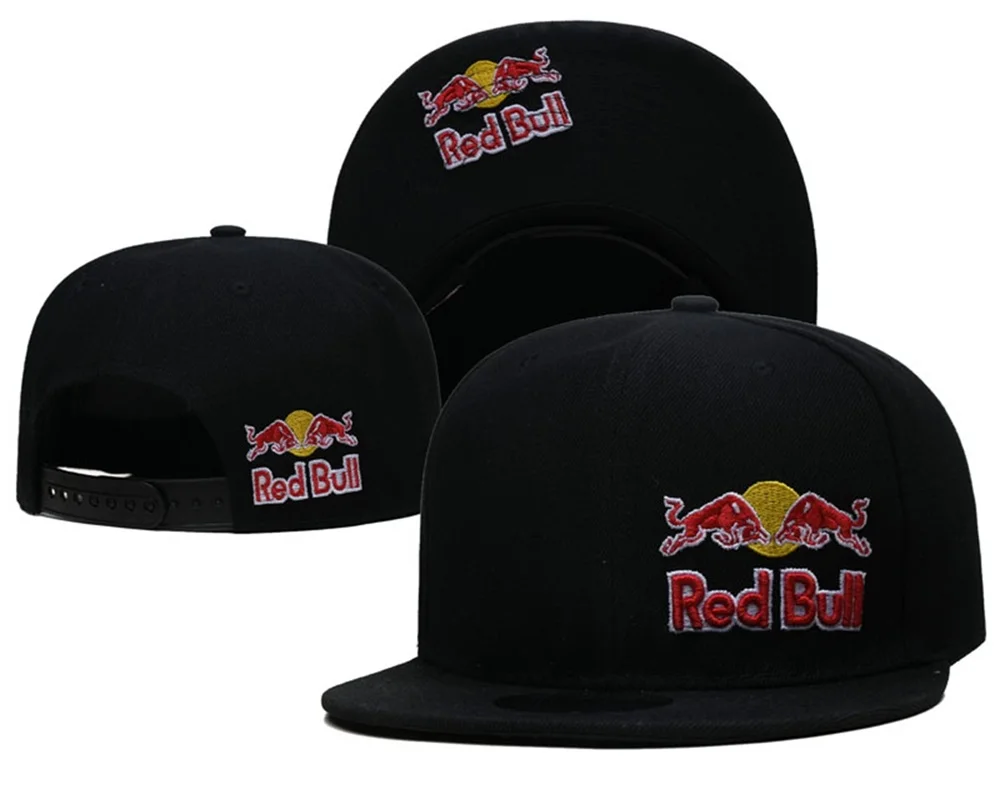 Red Bull Herren- und Damen-Baseballkappe mit flachem Schirm und amerikanischer Stickerei, trendige Outdoor-Freizeit-Sport-Sonnenkappe – Detail 7