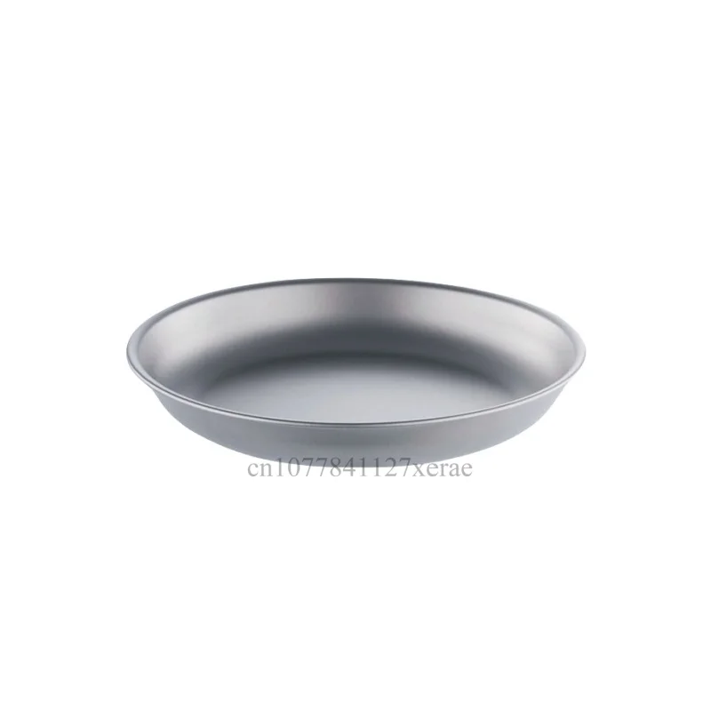 

15cm/19cm Outdoor Pure Titanium Plate Ultra Lightweight Portable Plate Picnic Camping Multifunctional Circular Cooking Plate