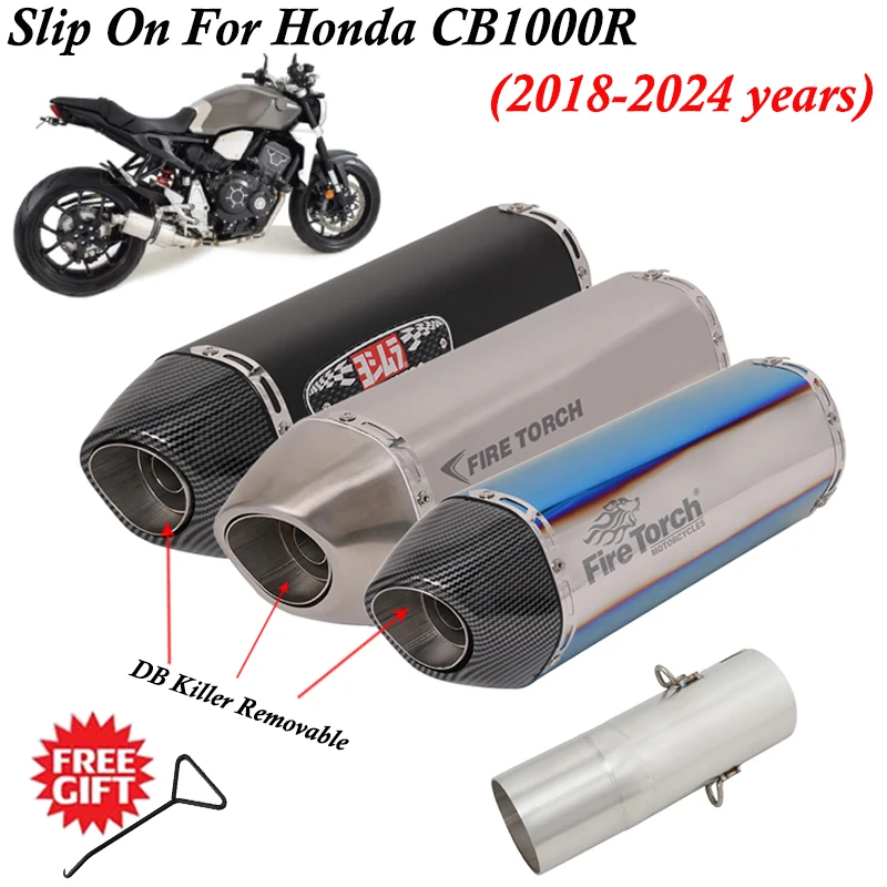 

For HONDA CB1000R CB 1000 R 2018 - 2023 Motorcycle Exhaust System Escape Yoshimura Modify Muffler And Middle Link Pipe DB Killer