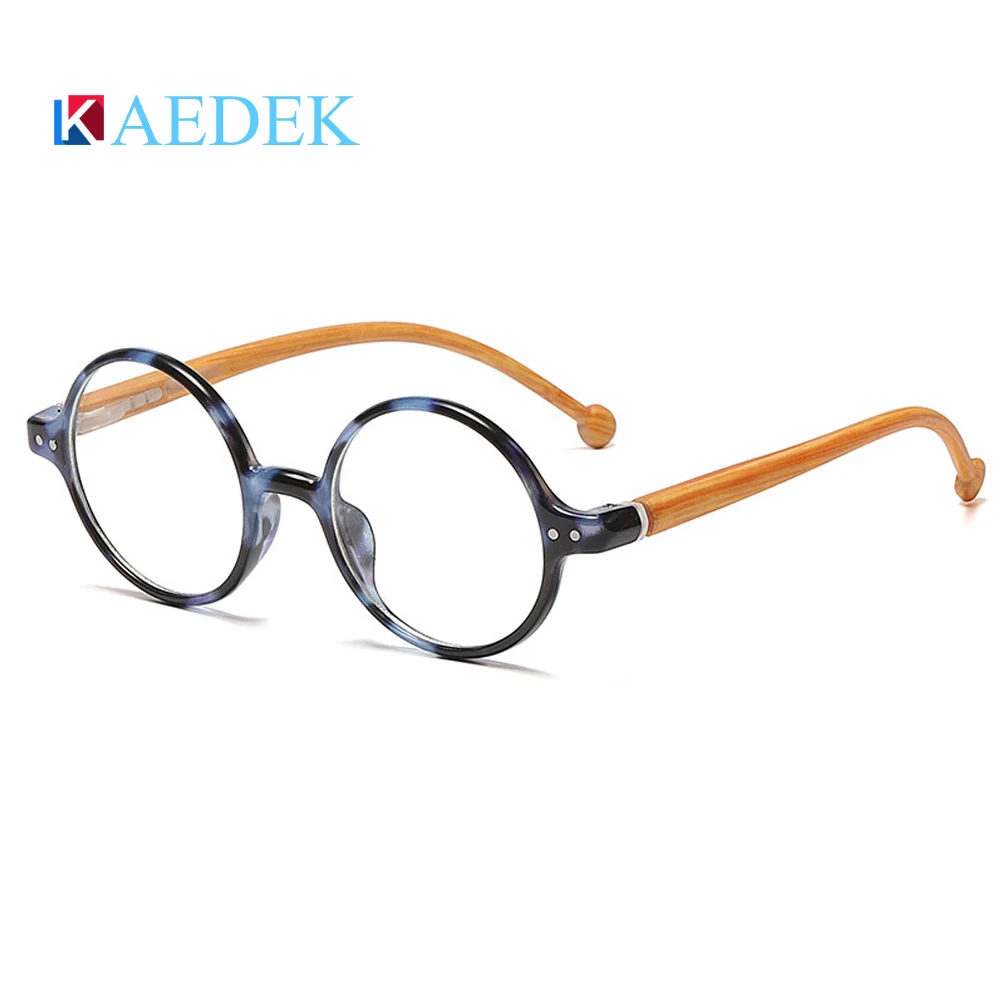 

KAEDEK Round Reading Glasses Ultralight Small Frame Presbyopic Eyeglasses Blocking Blue Light Hyperopia Eyewear +1.0..+3.5 gafas