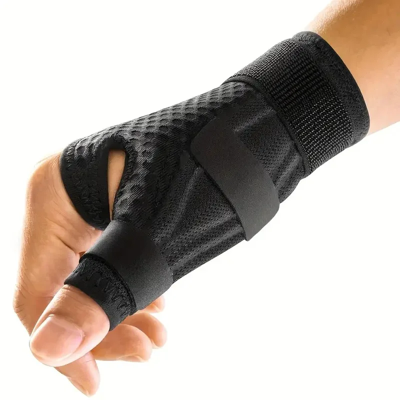 Imagen 3: Soporte para pulgar y muñeca: compresión ajustable para tendinitis y alivio del dolor articular