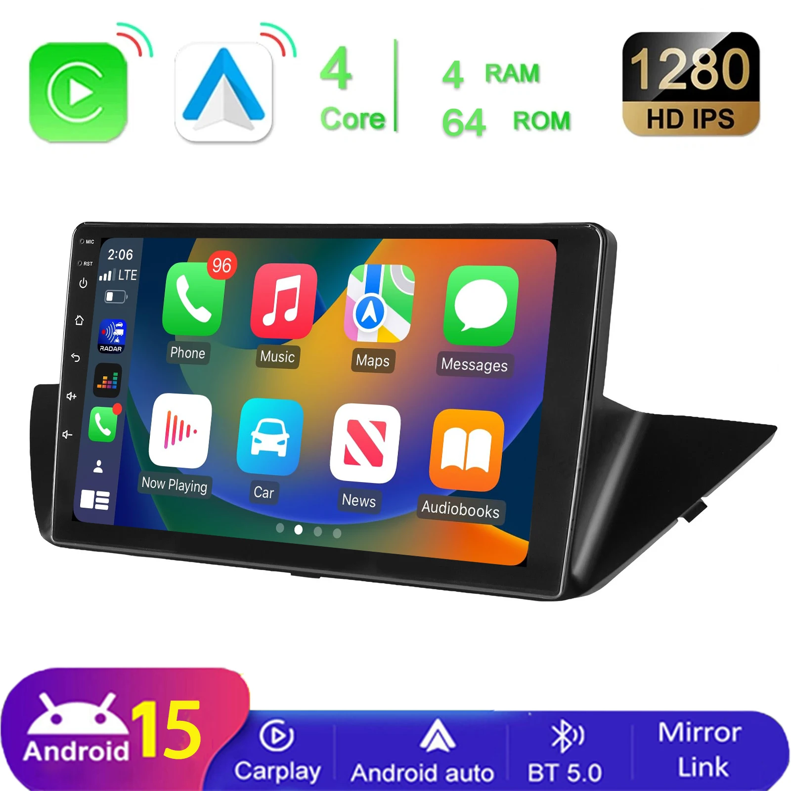 MOPECT 10 inch Android Auto Radio voor BMW X1 E84 2010-2015 Multimedia Speler CarPlay Android Auto GPS BT WIFI Auto head unit