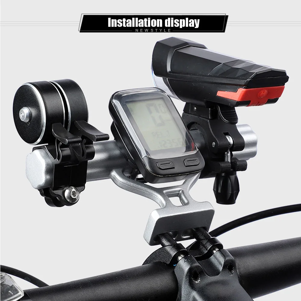 OUO Bicycle Handlebar Extender Aluminum Alloy Bike Mount Holder Ultralight Bicycl Handlebar Extension Bracket Cycling Accessori