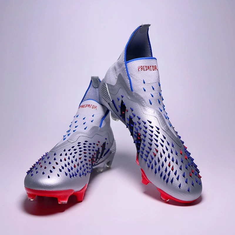 Slip-on Depredador Mens Soccer Shoes Without-lace Non-Slip Soccer Cleats for Youth TF/FG Training Football Boots Chuteira Campo