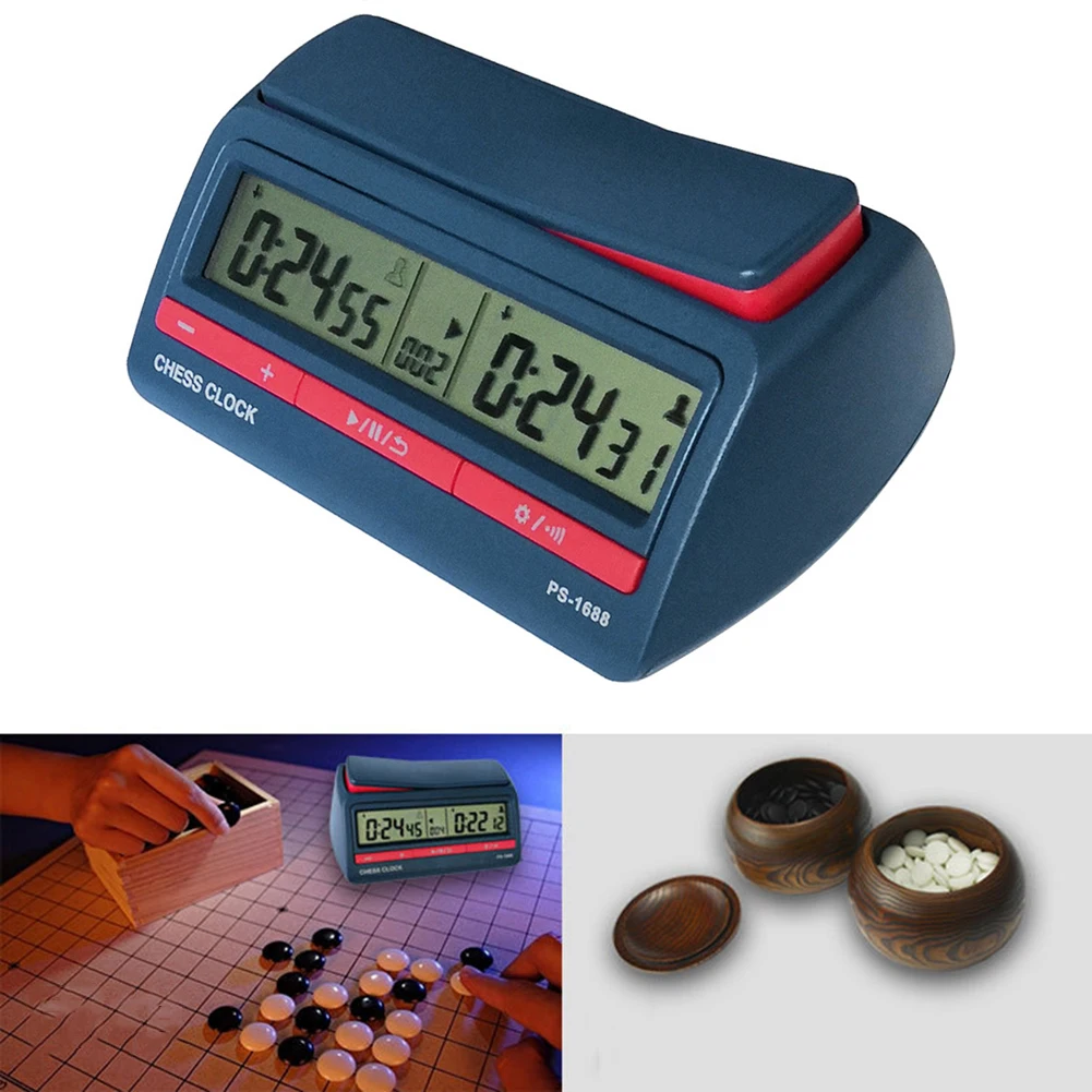 Plastic Battery Powered Multifunctional Lightweight for Training Teaching Stopwatch Board Clock Professional Digital Chess Clock