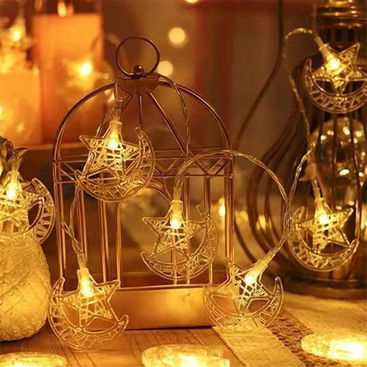 1.5M 10-LED Eid Mubarak String Lights