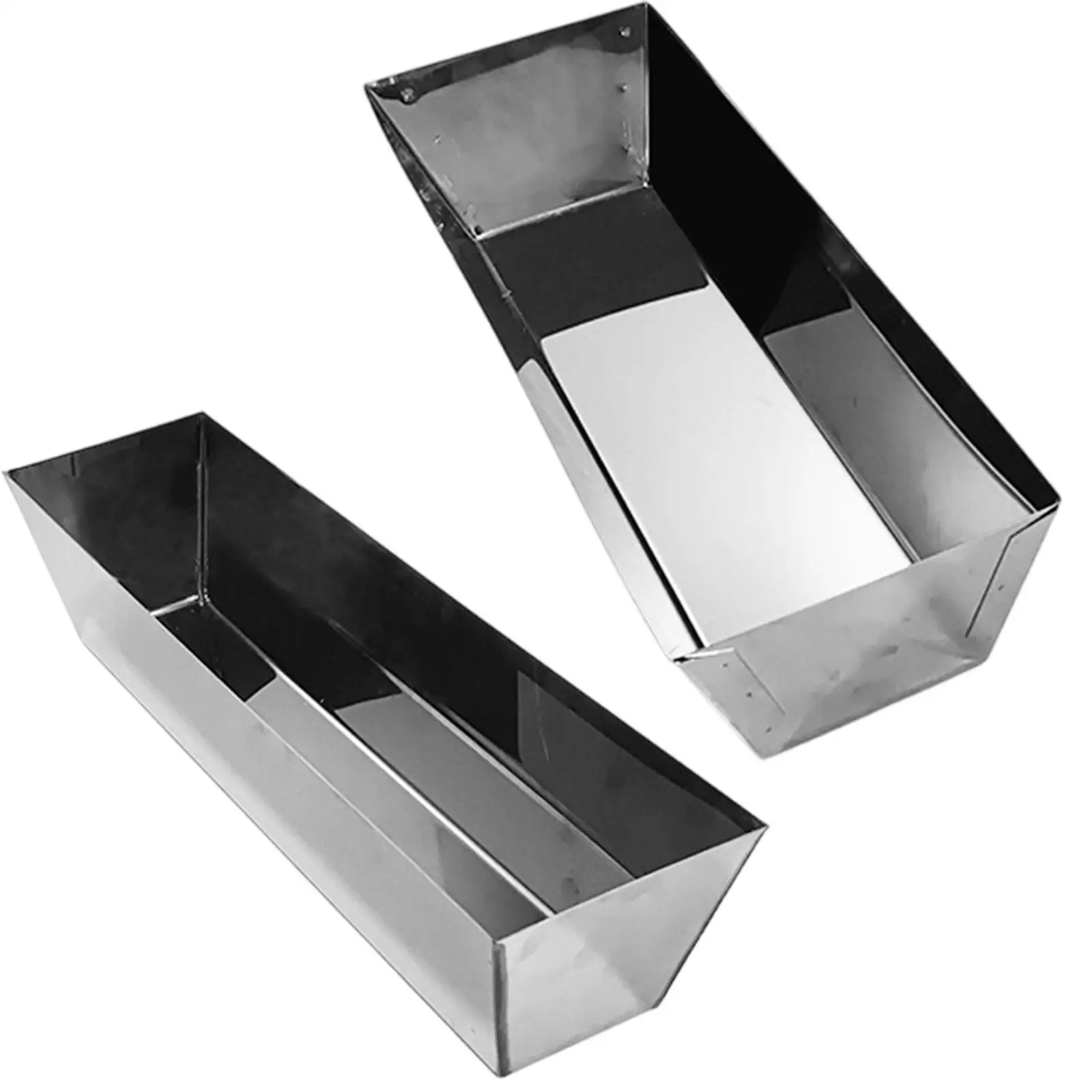 

Stainless Steel Mud Pan Multifunction Plastering Plasterers Manual Tool Sheared Edges Easy to Use Tapered Sides Sturdy Clay Pan
