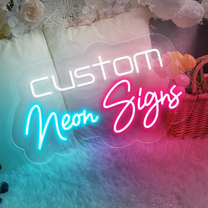 Custom Neon lED Sign Personal DIY Large Handmade Neon Lights Neon Night Company Name LOGO Salon Outdoor Waterproof Dropshipping