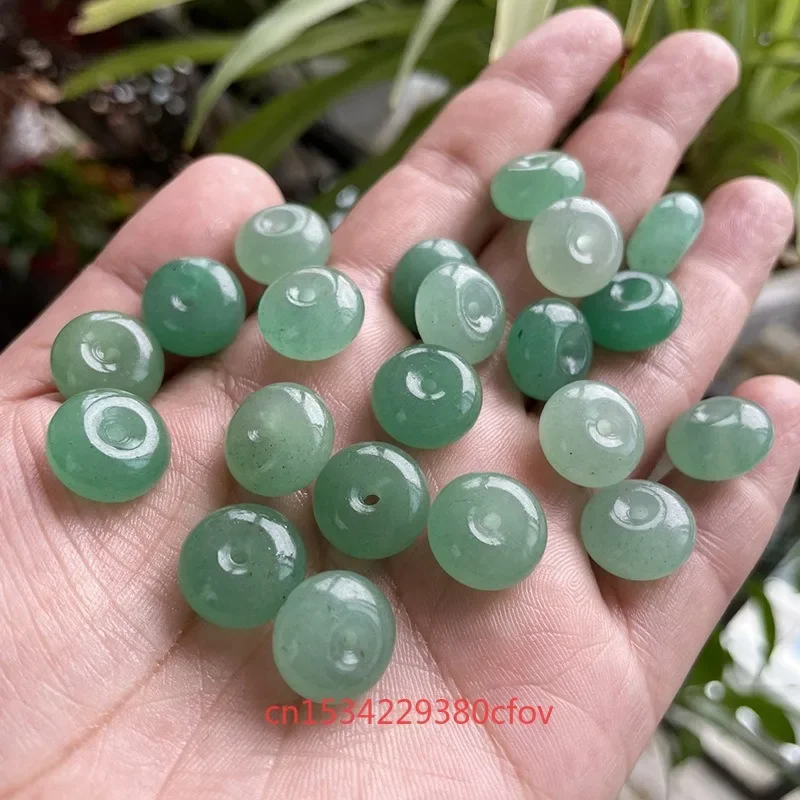 5pc Natural Donglin Jade Doughnut Agate Chalcedony Beads Accessories DIY Bracelet Jewellery Fashion Hand-Carved Lucky Gift