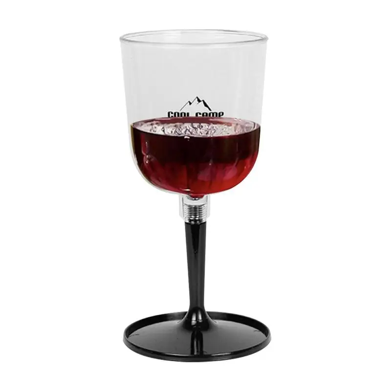 Portable Wine Glass Shatterproof And Clear Portable Wine Glass Lightweight Wine Glasses With Stem For Outdoor And Travel