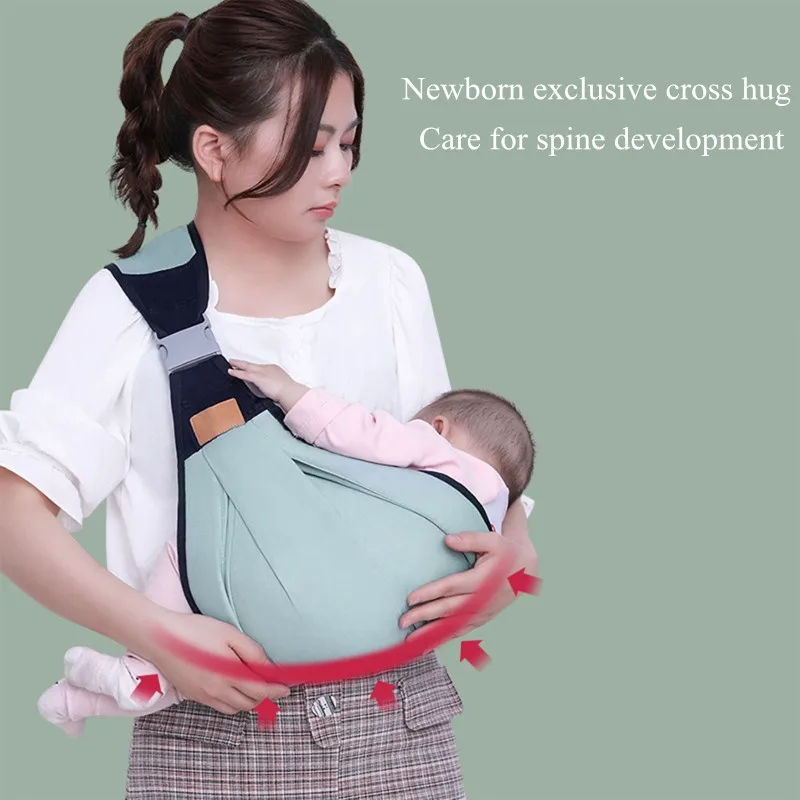 Baby Carrier Sling Wrap Portable Travel Infant Nursing Cover Sling Breastfeeding Carriers Front Carry Baby Carrier Backpack