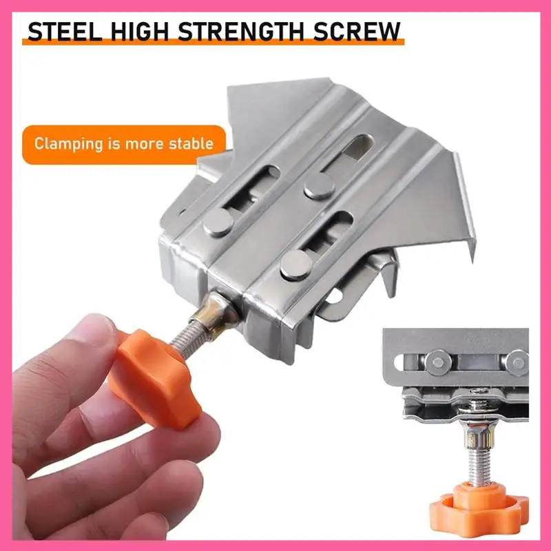 

90 Degree Corner Clamp,Single Handle Adjustable Corner Clamping Tool For Woodworking 8Pcs