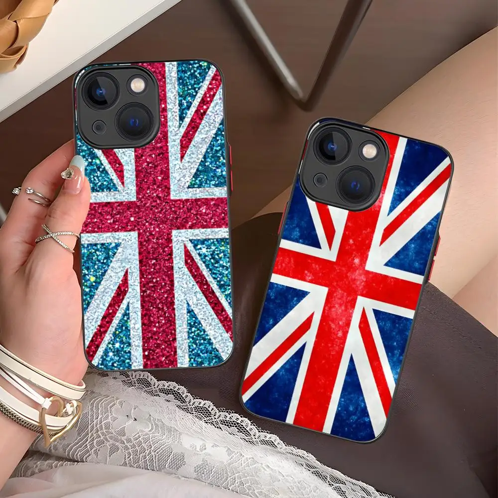 

Чехол для телефона с британским флагом Великобритании для iPhone 17, 16, 15, 14, 13, 12, 11 X XR XS 8 7 Air Pro Max Plus, мини-красочный силиконовый чехол