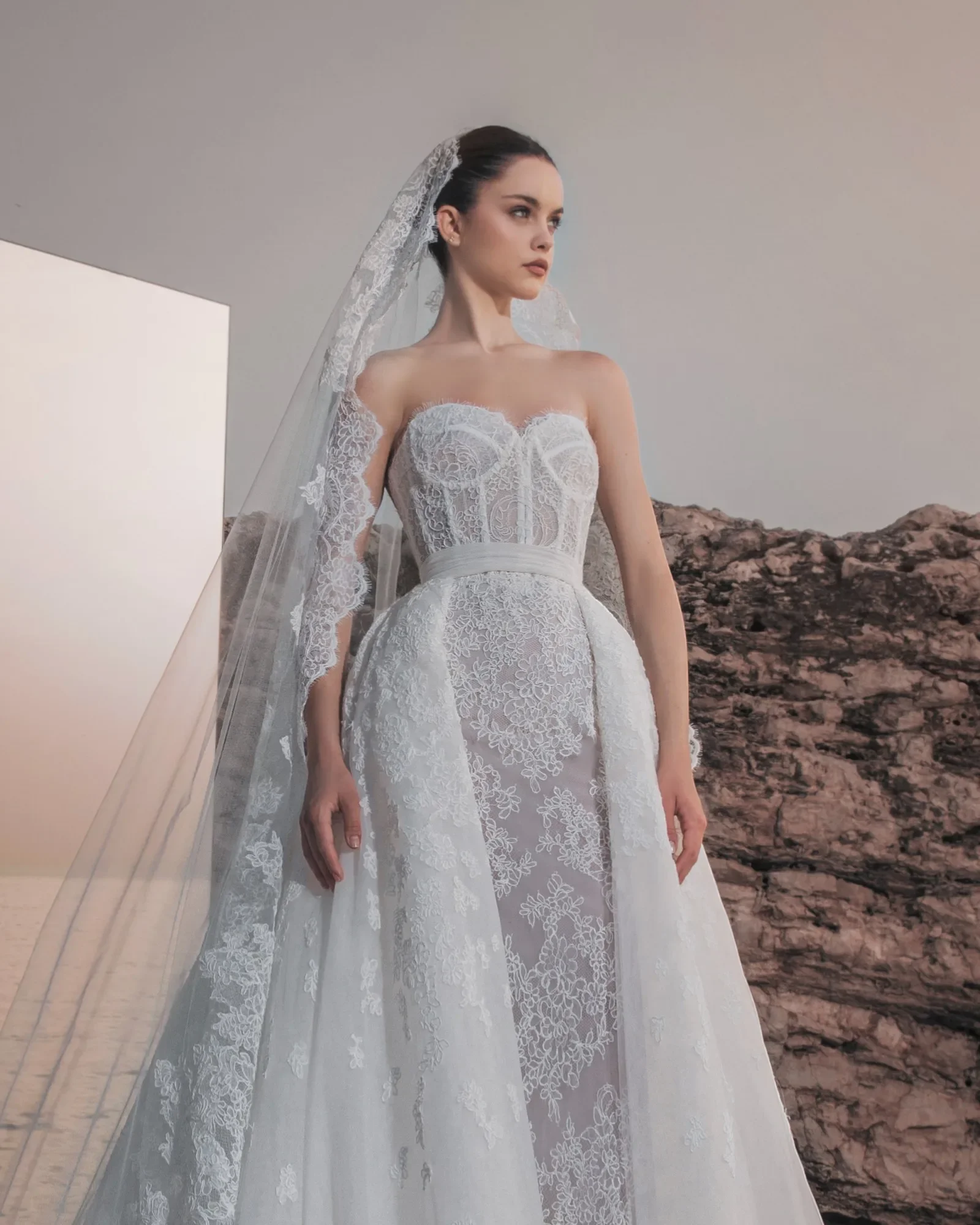 vestido de novia desmontable 2 en 1 kanten trouwjurk vestidos sirena mode gewaad mariage luxe 2025 off-shoulder noiva