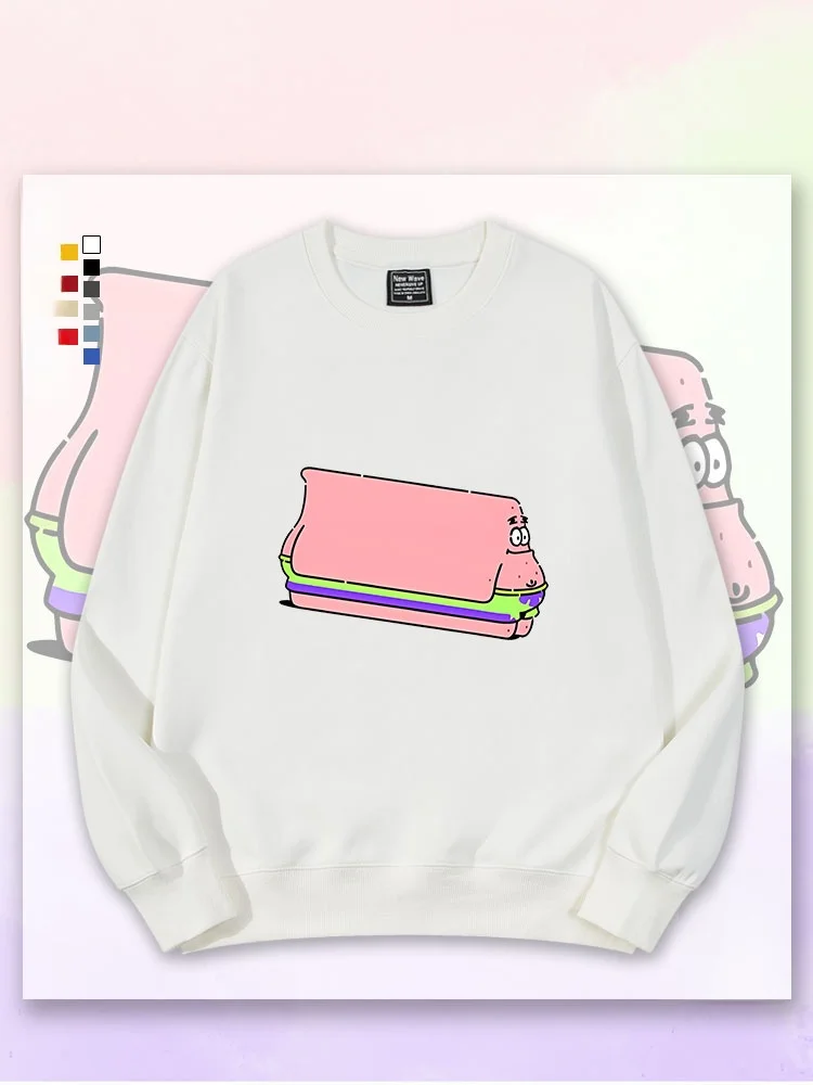 

Толстовка Pawtuet Wintertown с длинным рукавом, свободного кроя, из тонкого флиса, с круглым вырезом, для детей, пар, студентов, модная зимняя молодежная одежда