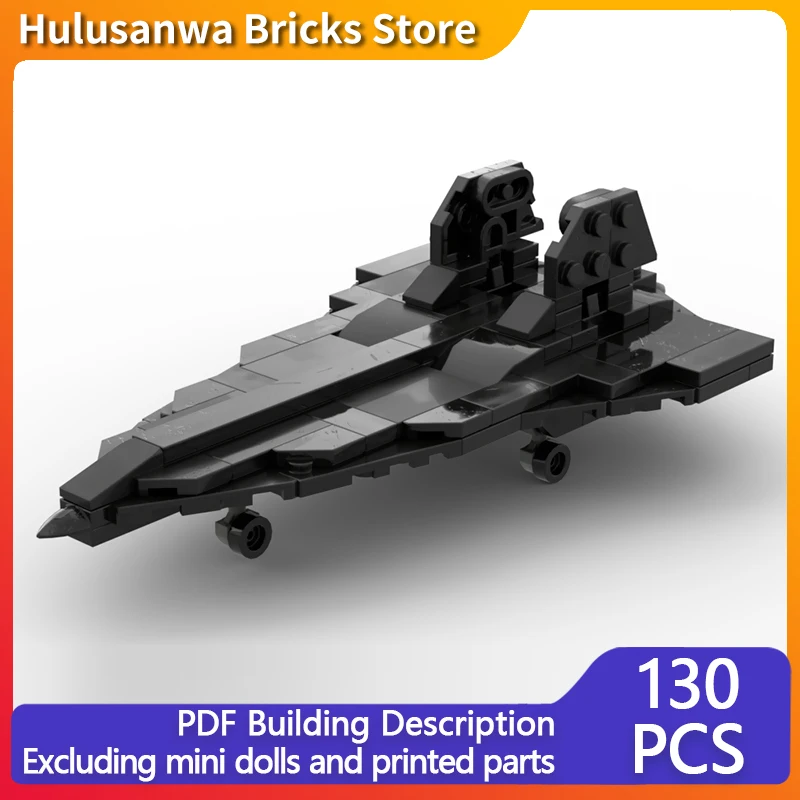 

SR72 Military Fighter Jets Model MOC Building Bricks War Equipment Modular Technology Gifts Holiday Assemble Children Toys Suit