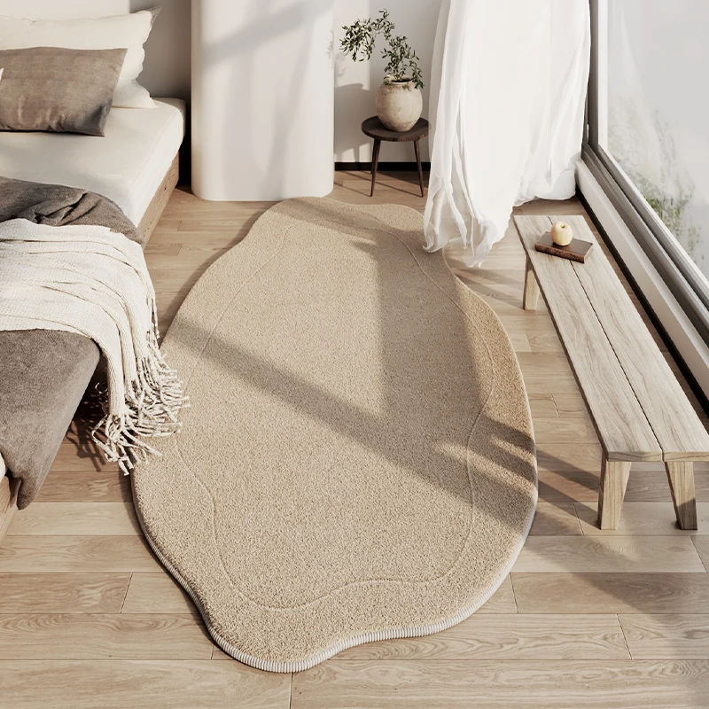 Wabi-sabi Wind Living Room Decoration Carpet Irregular Rugs for Bedroom Fluffy Soft Cloakroom Plush Rug Home Thickened Floor Mat