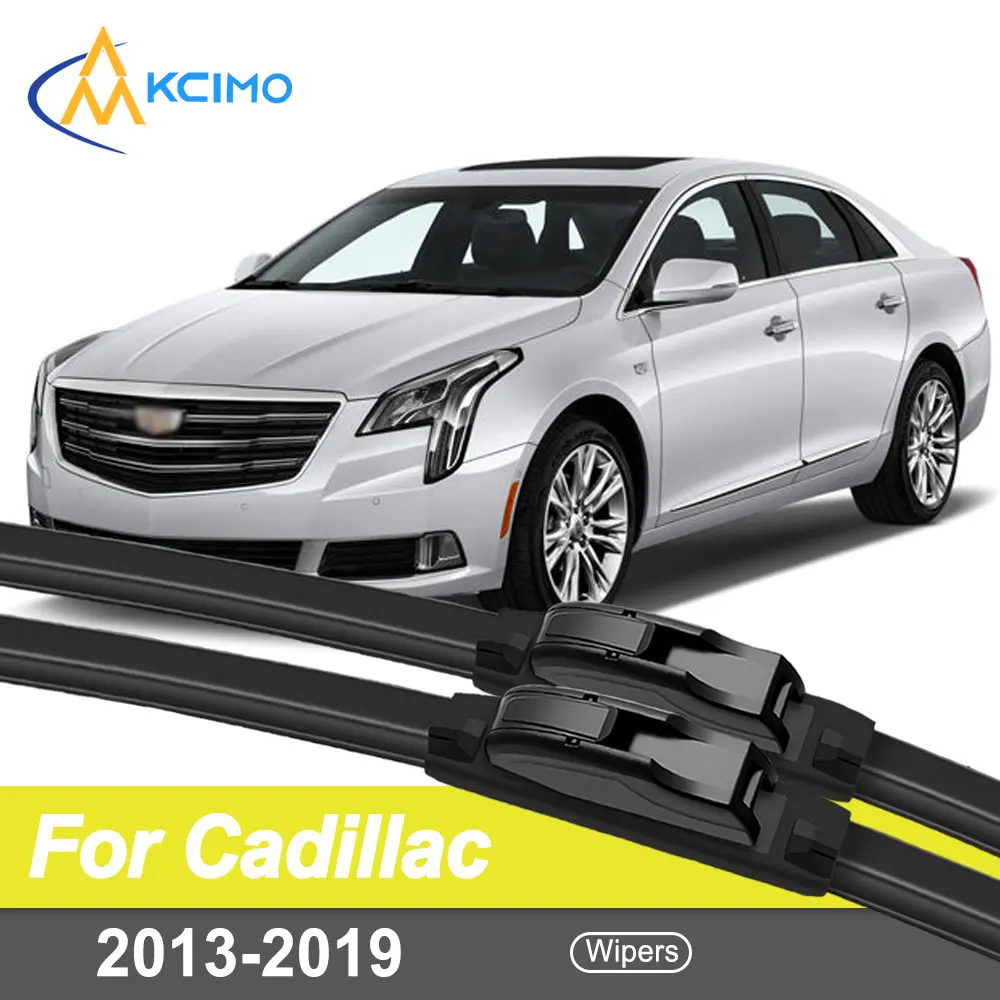 

Premium Wiper Blades for Cadillac XTS 2013-2019 Silent Design 2-Pack Front Windshield Replacement with Rain All-Season
