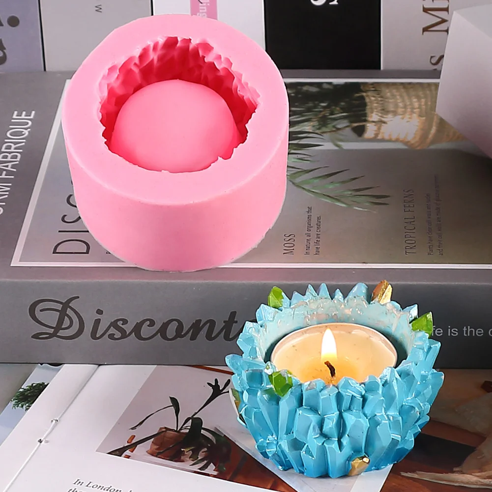 3D Tree Stump Flower Pot Shape Silicone Mold Epoxy resin Succulent Flower Cement Pot Silicone Mold Candle Decoration Craft