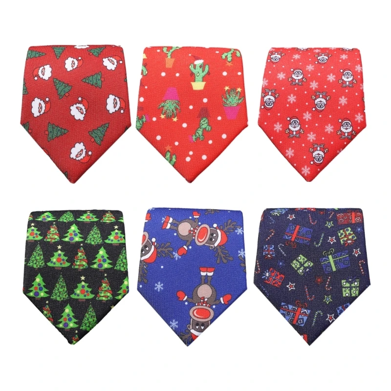 

Festive Christmas Tie Fashion Jacquard Necktie for Adults Teens Holiday Neck Tie