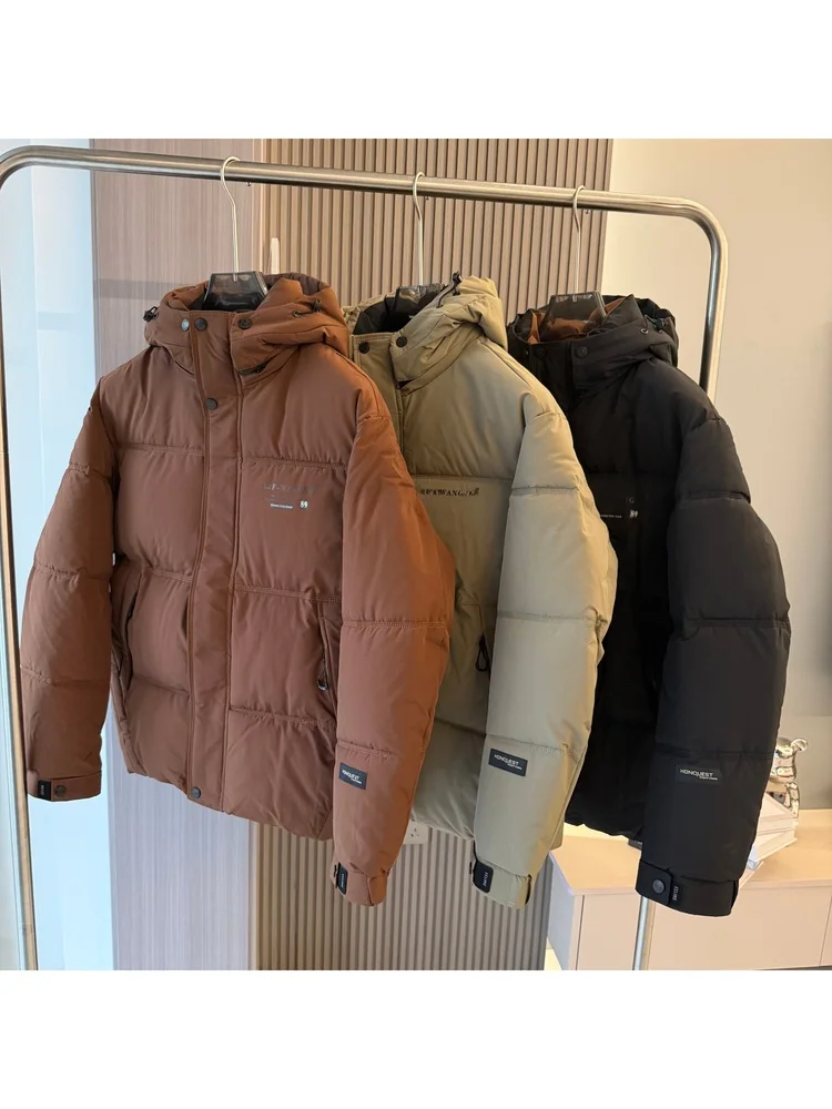 

Мужская повседневная хлопковая куртка с капюшоном для активного отдыха, теплая, ветрозащитная, модная, городская, с длинными рукавами, стандартного кроя