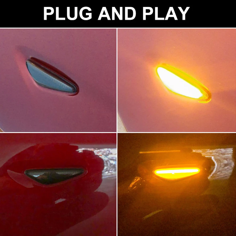 High Quality LED Dynamic Side Marker Light Turn Signal Lights Blinker For Mazda MX-5 2016-2020 For Fiat 124 Spider 2017-2020
