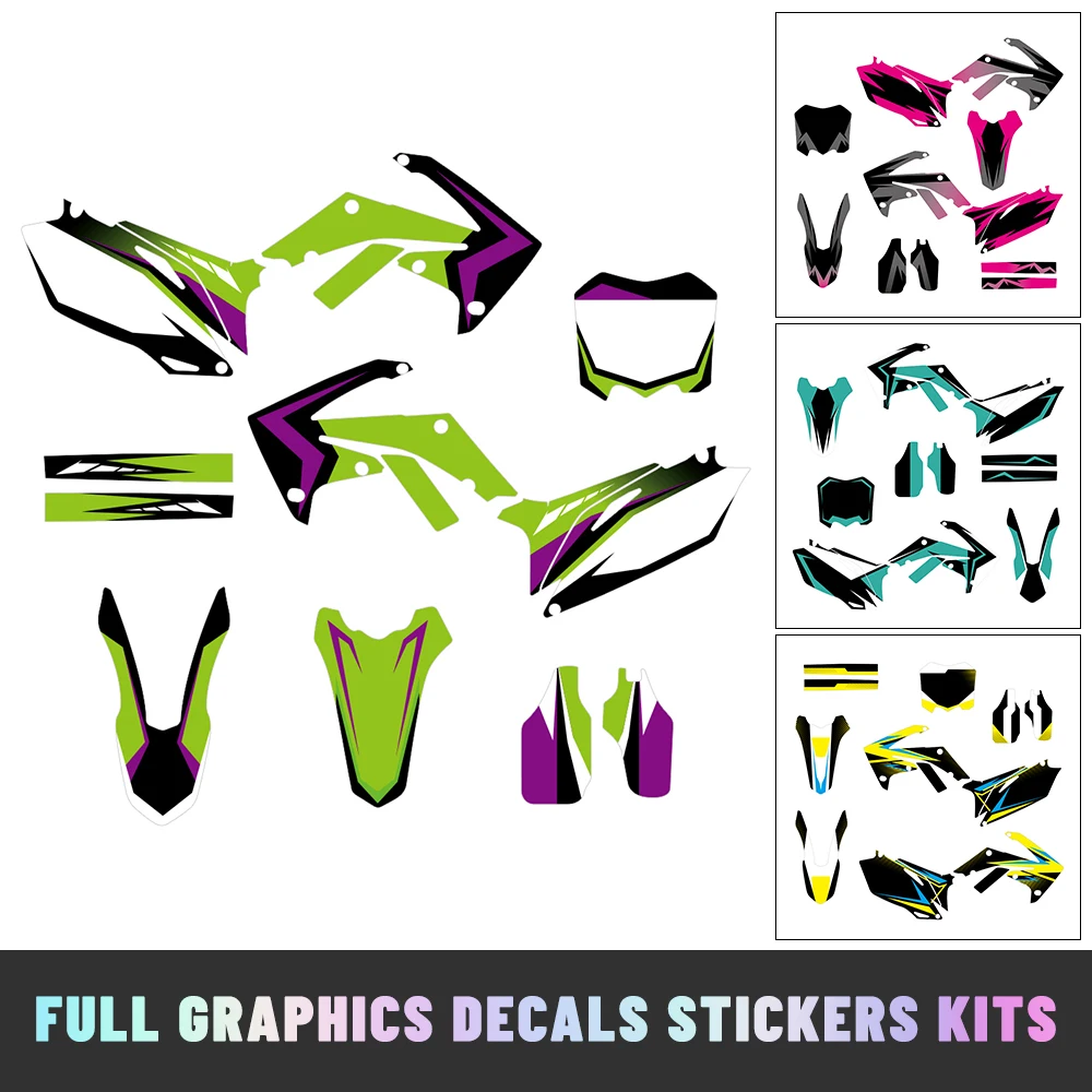 

Комплект персонализированных графических наклеек на обтекатель для Honda CRF250R CRF250 2010-2013, CRF450R CRF450 2009-2012